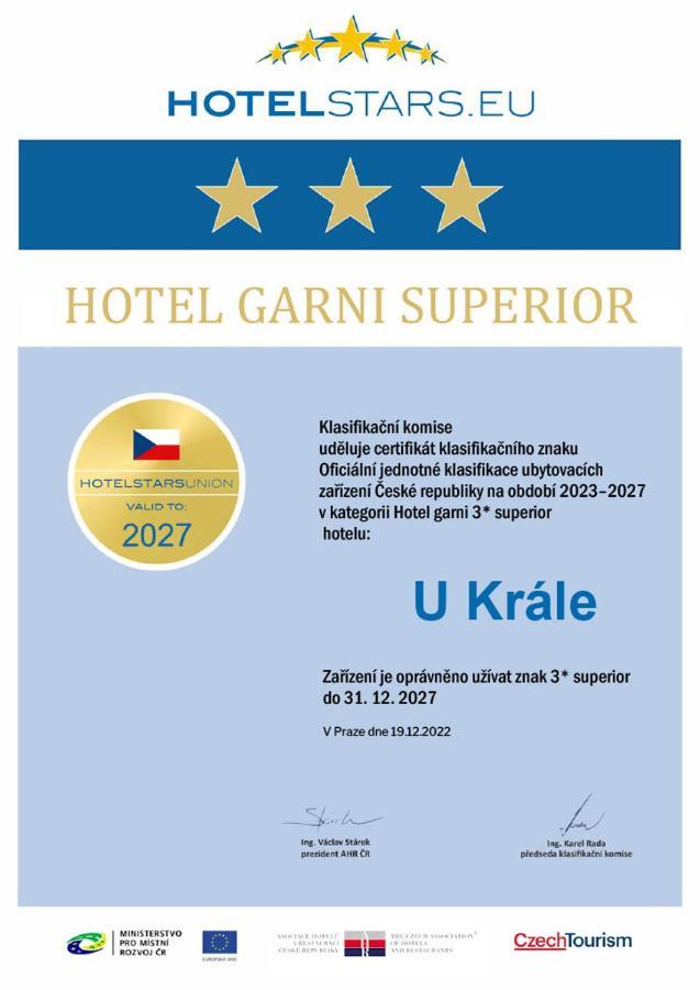 Hotel U Krale Jičín Eksteriør bilde